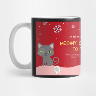 Meowy Christmas Mug